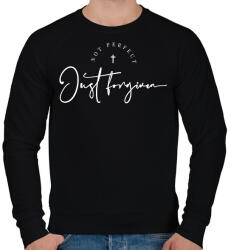 printfashion Megbocsát - Férfi pulóver - Fekete (13206765)