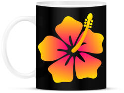 printfashion Hibiscus - Bögre - Fekete (1278273)