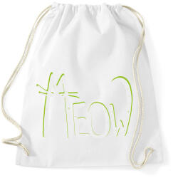 printfashion Cica betűk - Meow - Sportzsák, Tornazsák - Fehér (4176808)