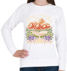printfashion Szőlő termesztés - Női pulóver - Fehér (11685019)