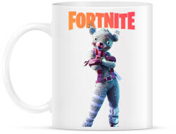 printfashion White teddy bear Fortnite - Bögre - Fehér (2431467)
