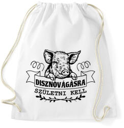 printfashion Disznóvágásra születni kell - Sportzsák, Tornazsák - Fehér (11626183)