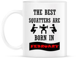 printfashion A legjobb guggolók februárban születnek - Bögre - Fehér (1379747)