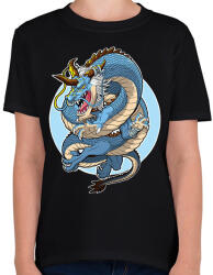 printfashion Sárkány - Gyerek póló - Fekete (13962442)