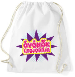 printfashion Óvónők legjobbja - Sportzsák, Tornazsák - Fehér (7313645)