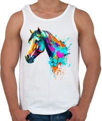 printfashion Színes ló - Férfi atléta - Fehér (13645468)