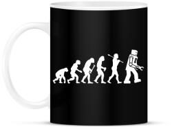 printfashion Az emberiség evolúciója - fehér - Bögre - Fekete (13580741)
