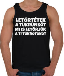 printfashion LETÖRTÉTEK A TÜKRÜNKÖT - Férfi atléta - Fekete (10834192)