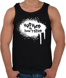 printfashion Don't stop - Férfi atléta - Fekete (7511768)