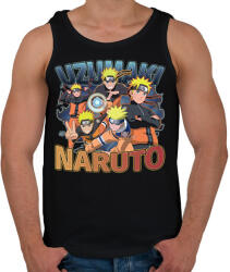 printfashion Uzumaki Naruto - Férfi atléta - Fekete (14160726)