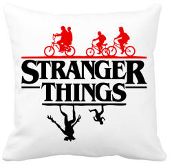 printfashion stranger things upside down 2 - Párnahuzat, Díszpárnahuzat - Fehér (2145385)
