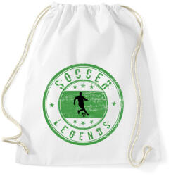 printfashion soccer legengds - Sportzsák, Tornazsák - Fehér (3784321)