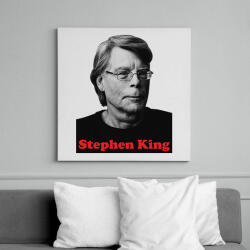 printfashion King portré - Vászonkép - Fehér (10978979)