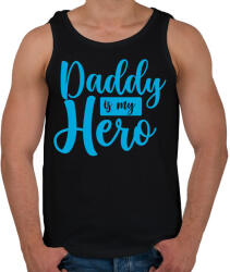 printfashion Apa a hősöm - Férfi atléta - Fekete (2889692)