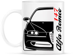 printfashion Alfa Romeo 147 02 - Bögre - Fehér (12676472)