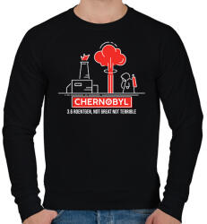 printfashion Chernobyl - Férfi pulóver - Fekete (1660223)