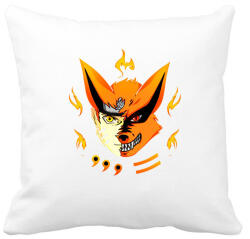 printfashion Naruto and Kurama - Párnahuzat, Díszpárnahuzat - Fehér (5767793)