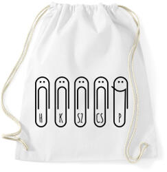 printfashion Gémkapocs péntek - Sportzsák, Tornazsák - Fehér (7079202)