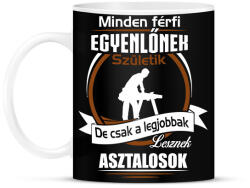printfashion Legjobbak lesznek asztalosok - Bögre - Fekete (1971854)