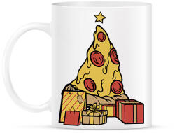 printfashion Pizza karácsonyfa - Bögre - Fehér (10150685)