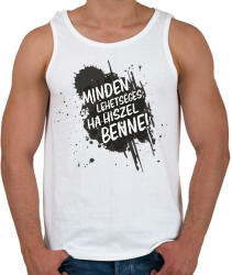 printfashion Minden lehetséges ha hiszel benne! - Férfi atléta - Fehér (16342256)