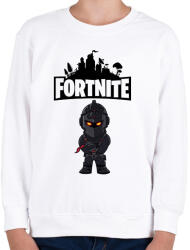 printfashion Fortnite Dark knight - Gyerek pulóver - Fehér (1832867)