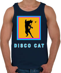 printfashion DISCO CAT - Férfi atléta - Sötétkék (1502591)