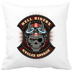 printfashion Pokoli motoros - Párnahuzat, Díszpárnahuzat - Fehér (49281)