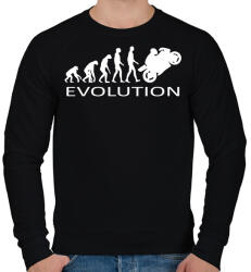 printfashion Motoros evolúció - Férfi pulóver - Fekete (835422)