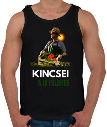 printfashion KINCSEI A JÓ FÖLDNEK - Férfi atléta - Fekete (2136805)