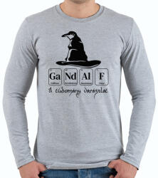 printfashion A tudomány varázslat - Férfi hosszú ujjú póló - Sport szürke (4212250)