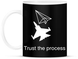 printfashion Trust the process - Bögre - Fekete (16754290)