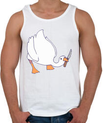 printfashion Liba késsel - Férfi atléta - Fehér (13632383)