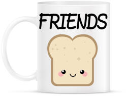 printfashion Best Friends - Nutellás kenyér 2 - Bögre - Fehér (786118)