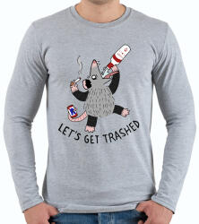 printfashion Oposszum - Férfi hosszú ujjú póló - Sport szürke (14018119)