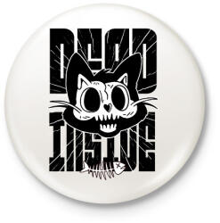 printfashion Dead inside - Kitűző, hűtőmágnes - Fehér (13940302)