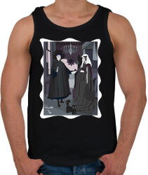 printfashion Arnolfini házaspár - kicsit másképp - Férfi atléta - Fekete (14550072)