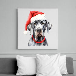 printfashion Happy Dog 2 - Vászonkép - Fehér (15158738)