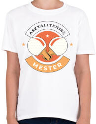 printfashion Asztalitenisz mester - Gyerek póló - Fehér (6991593)