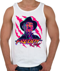 printfashion Freddy Krueger - Férfi atléta - Fehér (1828180)