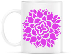 printfashion Rózsaszín mandala - Bögre - Fehér (13395940)