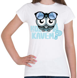 printfashion hol a kávémowl - Női póló - Fehér (6135889)