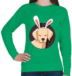 printfashion Bunnydog - Női pulóver - Zöld (2399864)