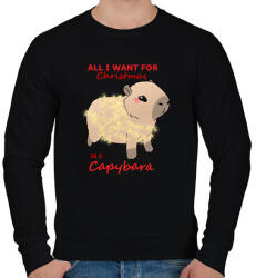 printfashion All i want for christmas. . . #2 - Férfi pulóver - Fekete (15205015)