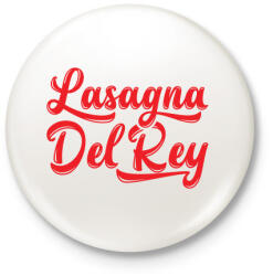 printfashion Lasagna - Kitűző, hűtőmágnes - Fehér (3088489)