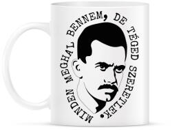 printfashion József Attila - Minden meghal bennem - Bögre - Fehér (6612315)