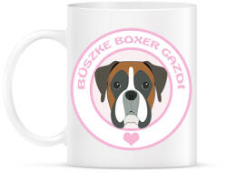 printfashion Büszke gazdi: Boxer - Bögre - Fehér (1938342)