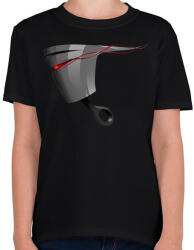 printfashion Piston - Gyerek póló - Fekete (858163)