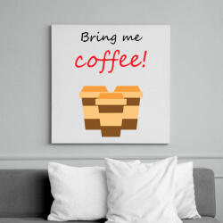 printfashion coffee - Vászonkép - Fehér (6623866)