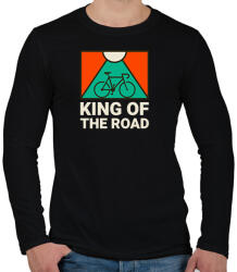 printfashion KING OF THE ROAD - Férfi hosszú ujjú póló - Fekete (10795250)